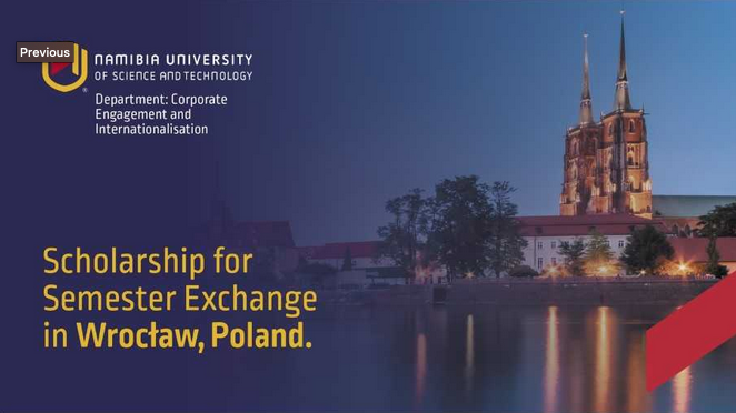 Scholarship for Semester Exchange in Wroctaw, Poland
