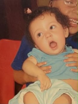 Amy Andrew as a baby