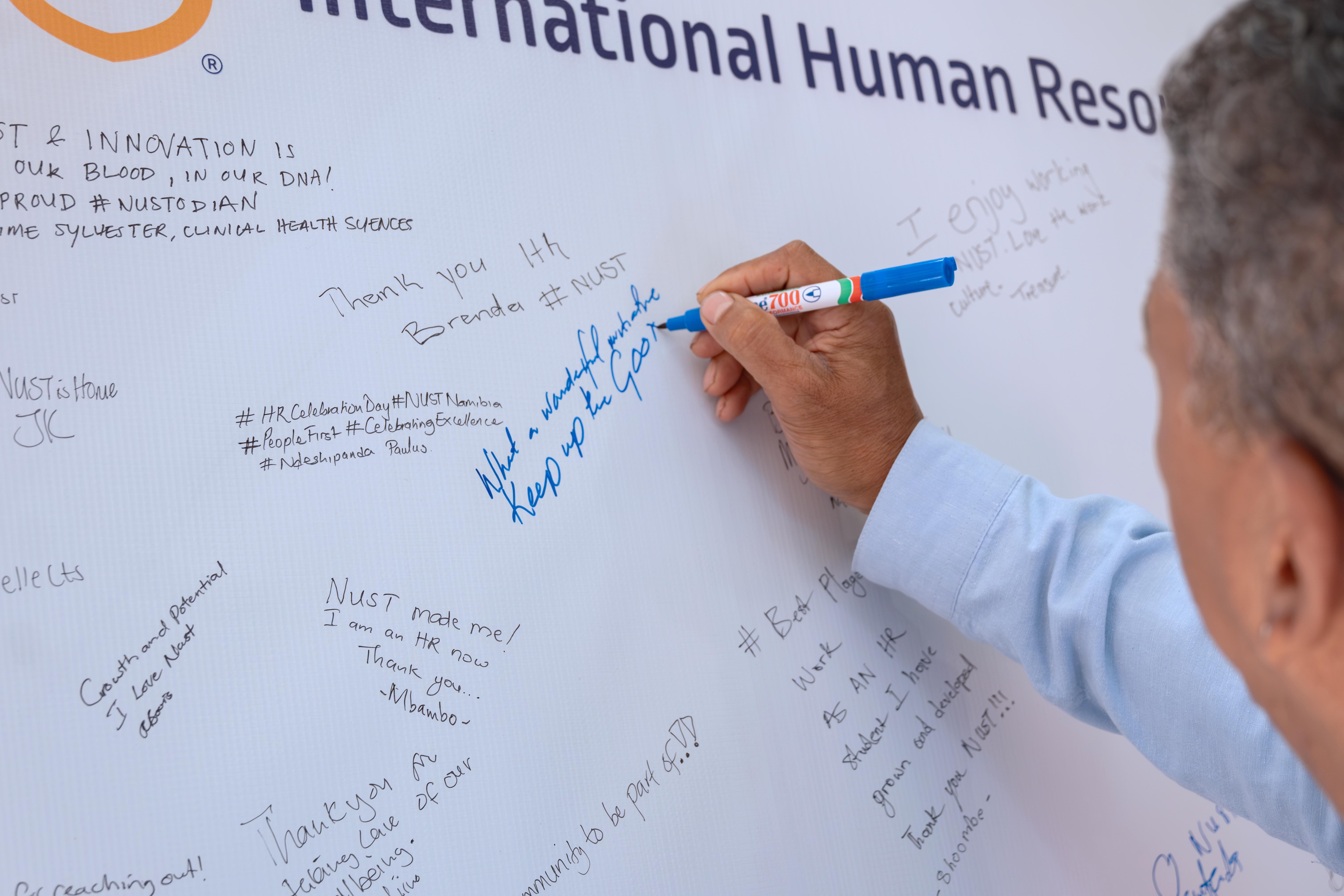 Writing on Board