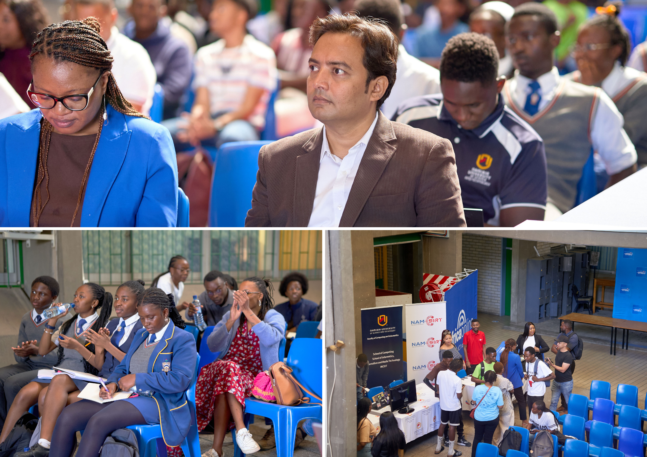 Photos of the crowd at the event