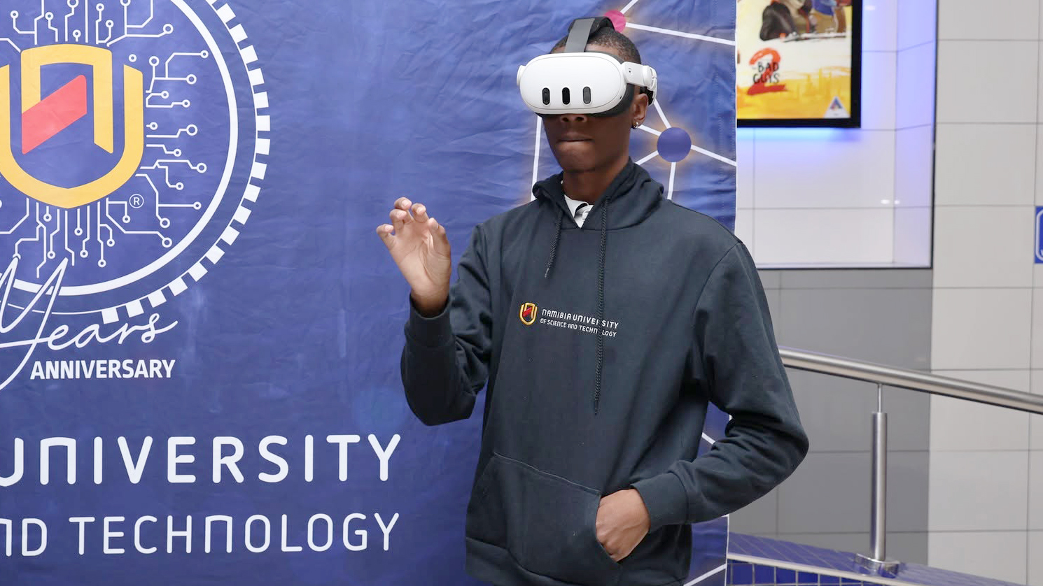 VR Headset on Student