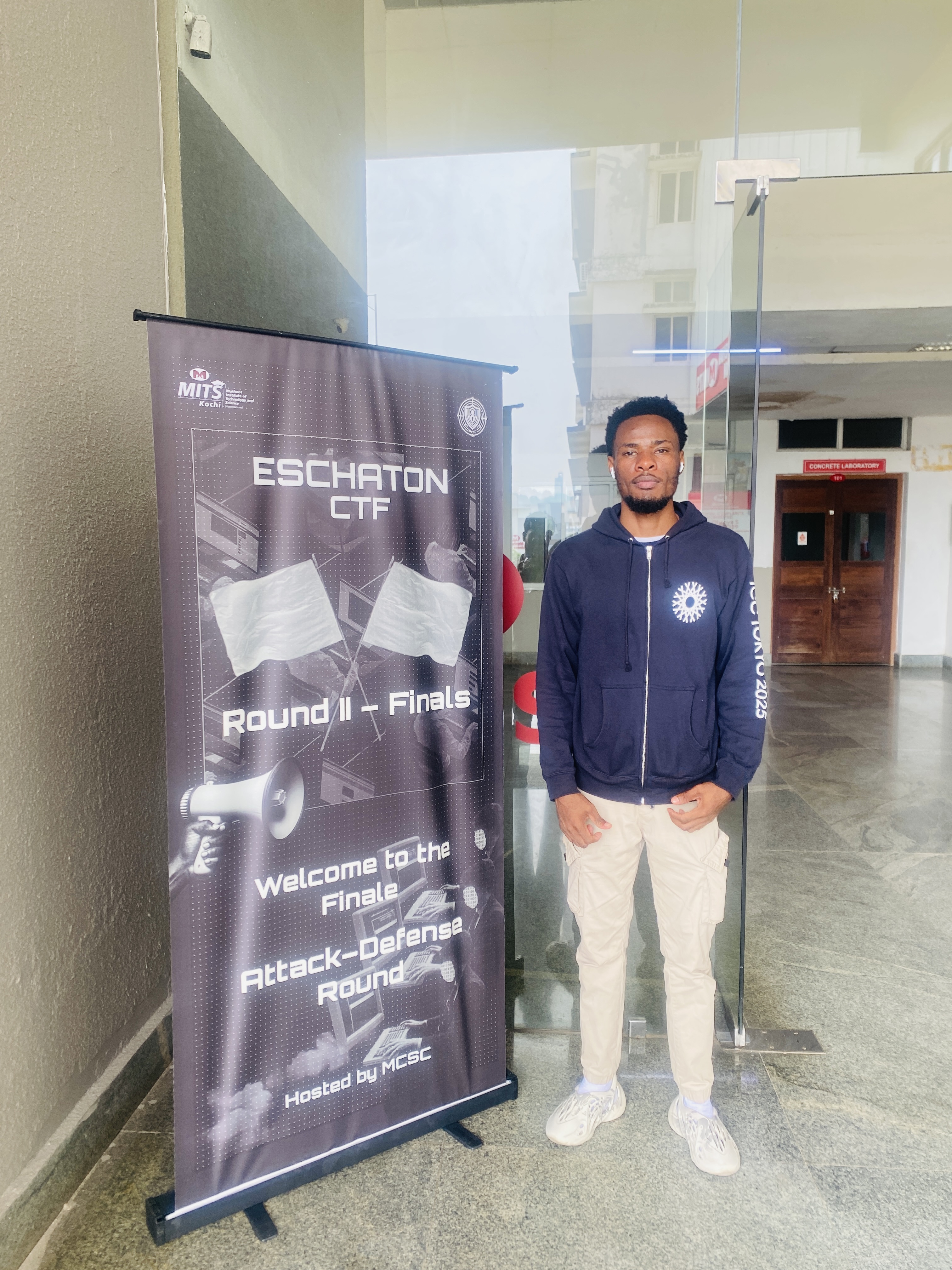 Johannes Natangwe at the CTF event