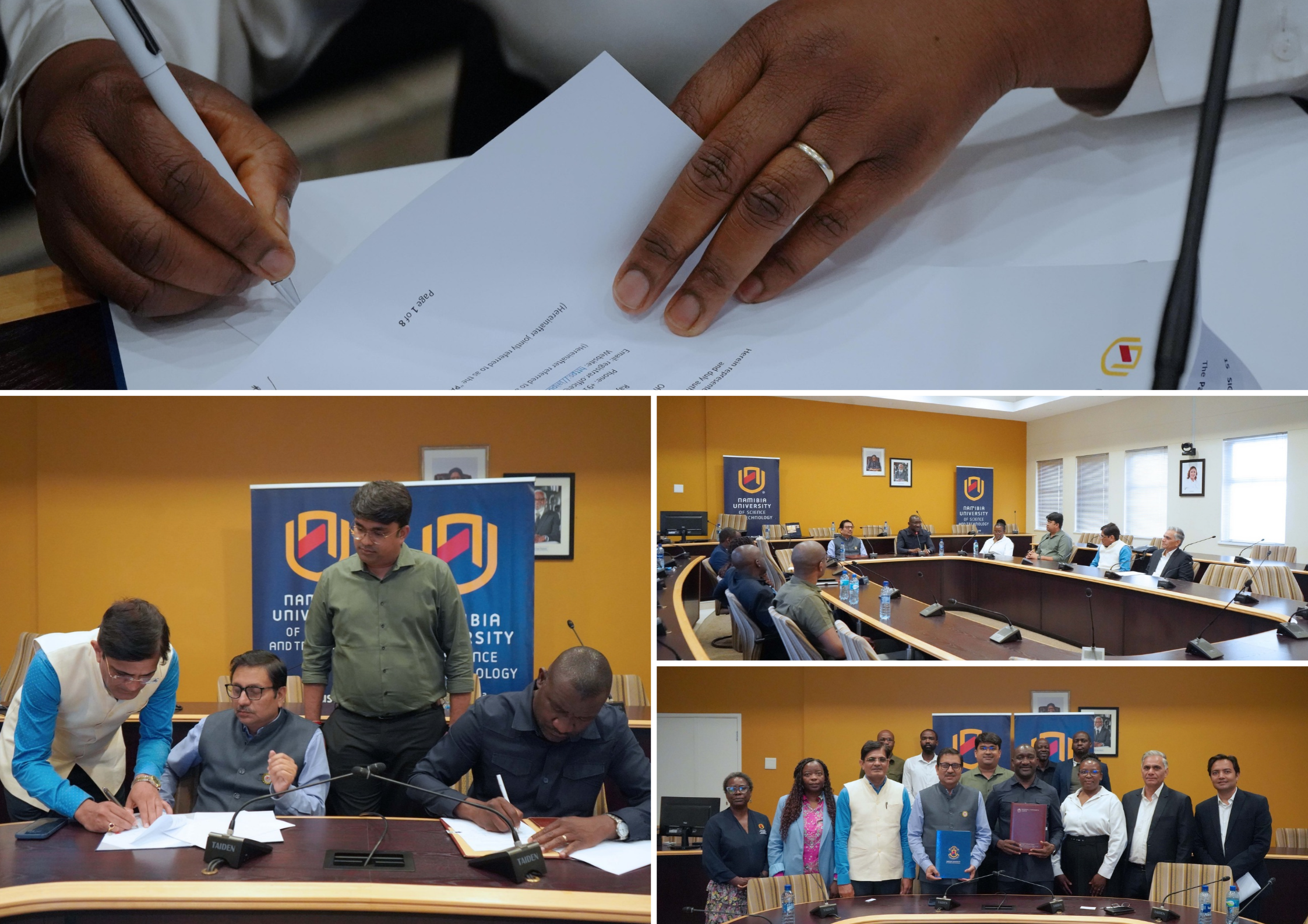 Signing of the MoU