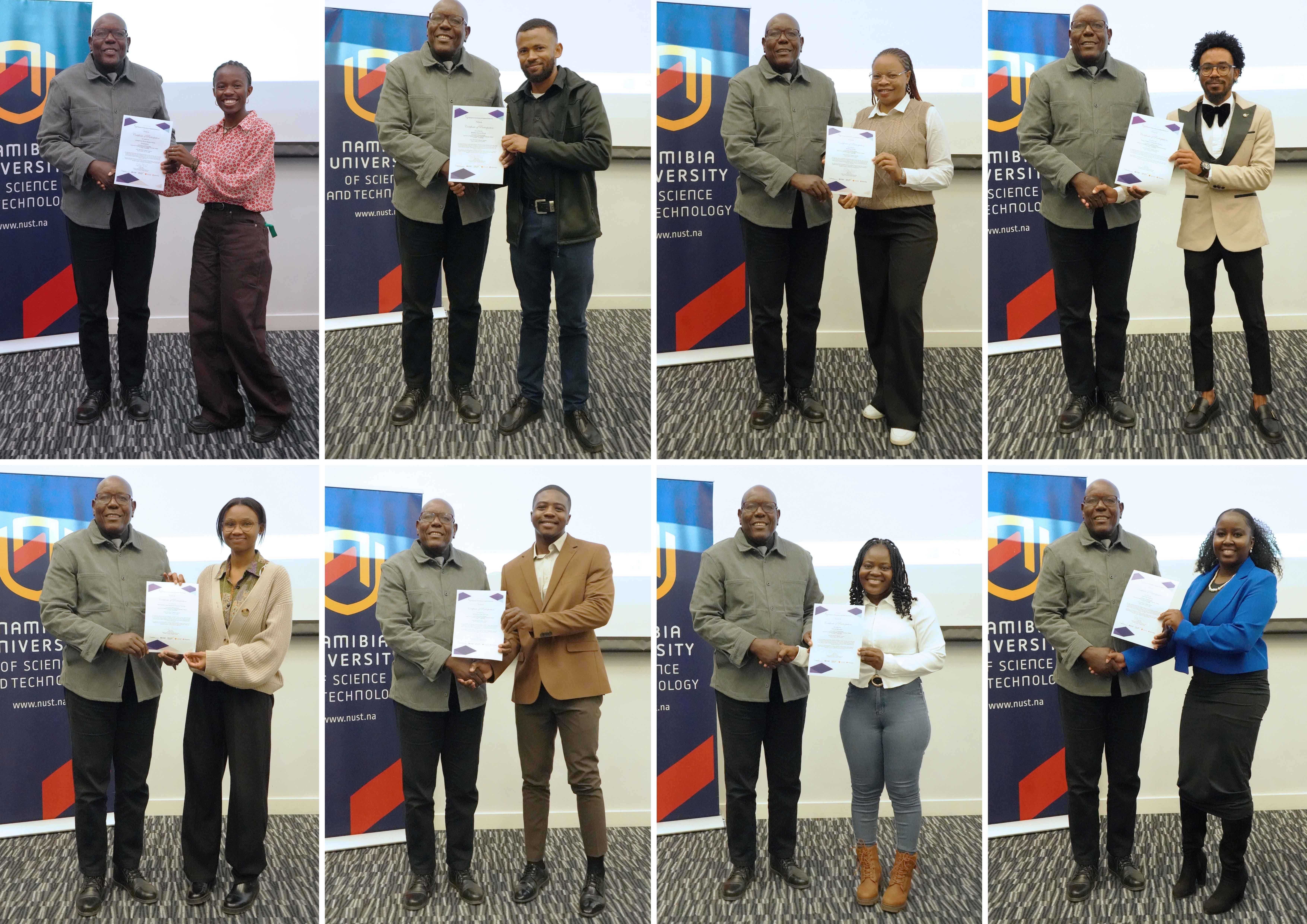 Student Recipients of the Certificates