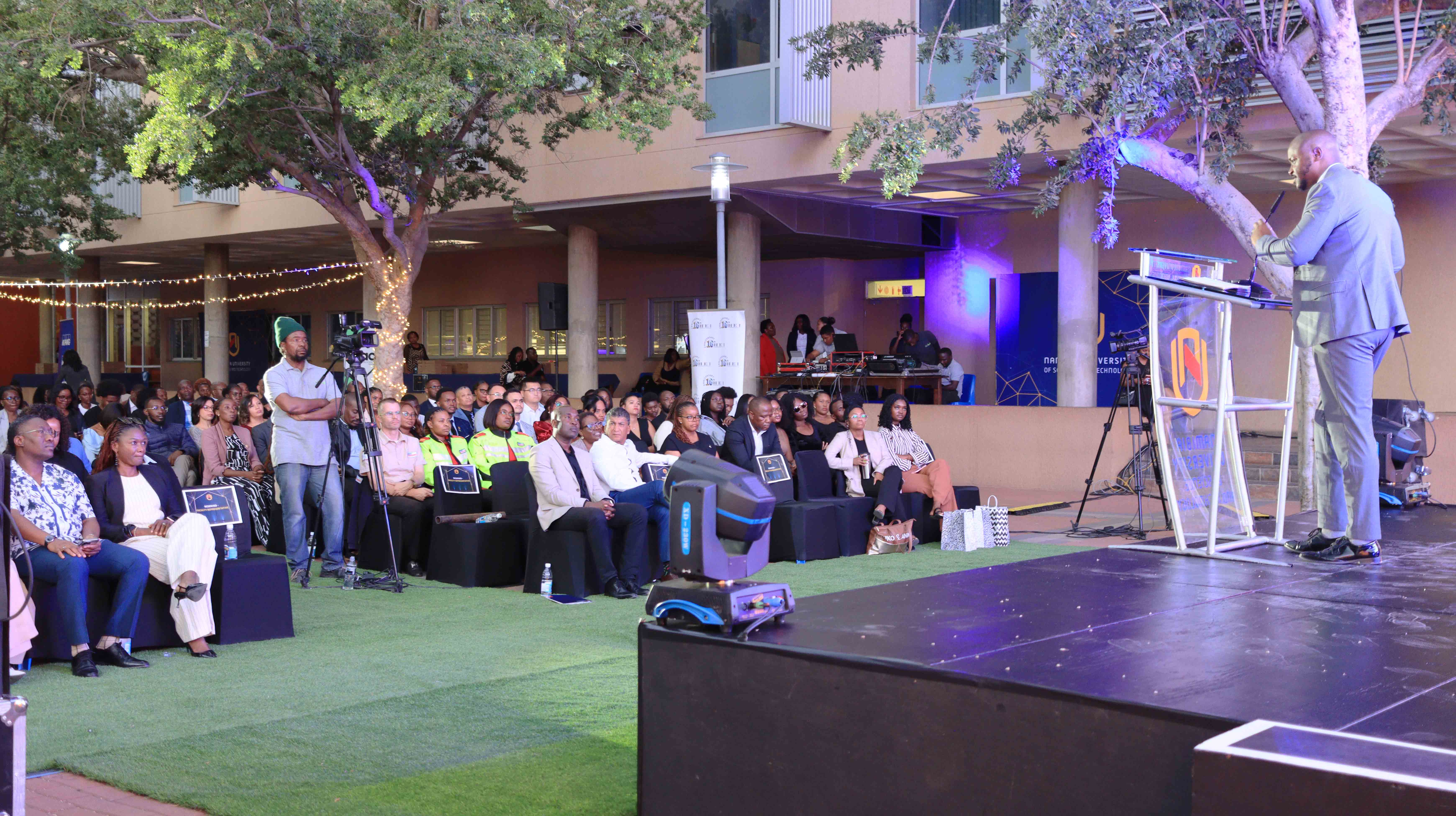 John Haufiku at the 2026 NUST Academic Awards