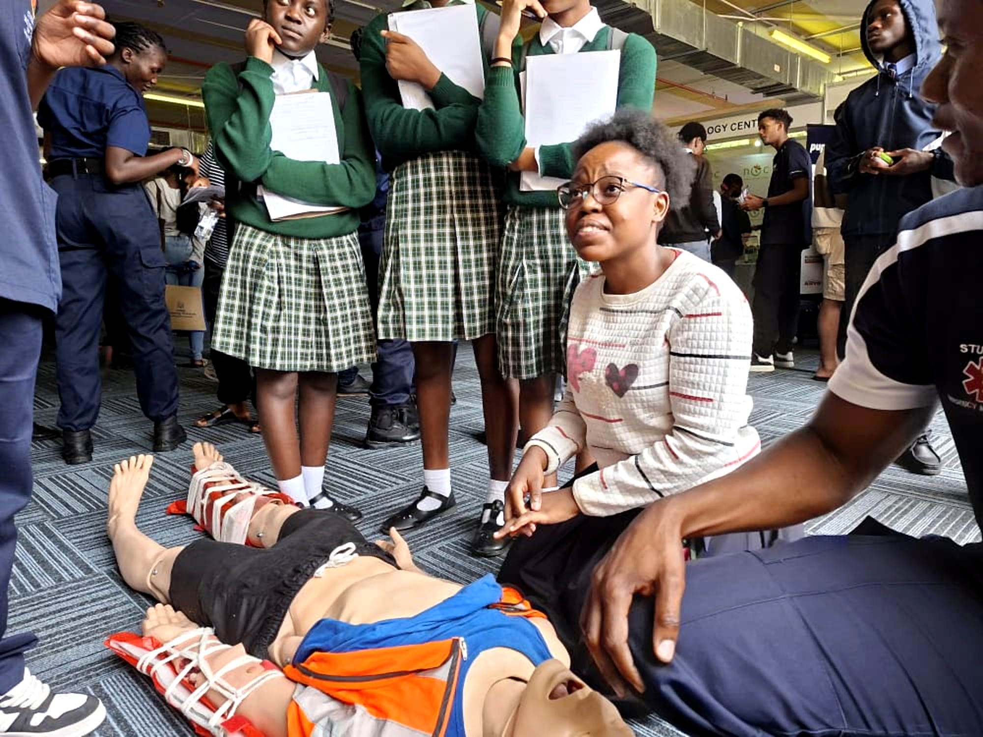Learner at 2026 NUST Career Fair at Emergency Services Programme