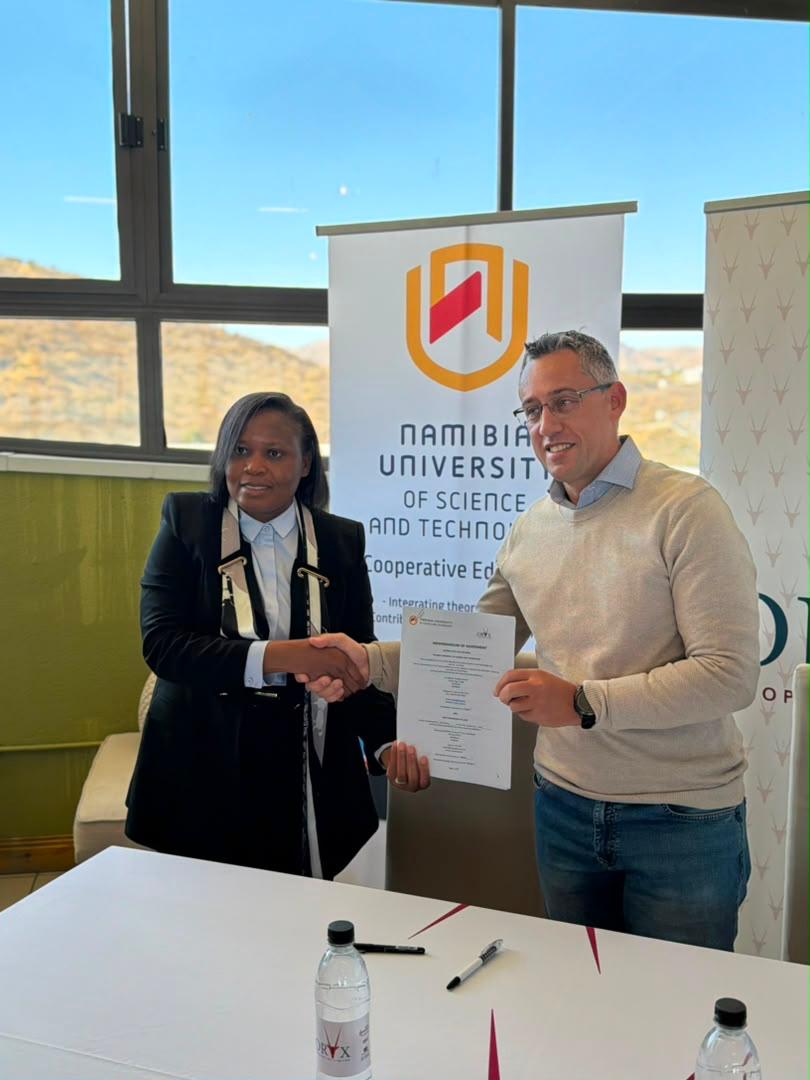 Prof Teresia with Oryx partner
