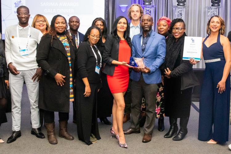 KEEPING NUST ON THE MAP: Dr Lisho Mundia, Director of Research and Innovation, Ministry of Higher Education, Technology and Innovation (fifth from right), pictured with the NUST team, celebrating the big moment in Johannesburg, South Africa.