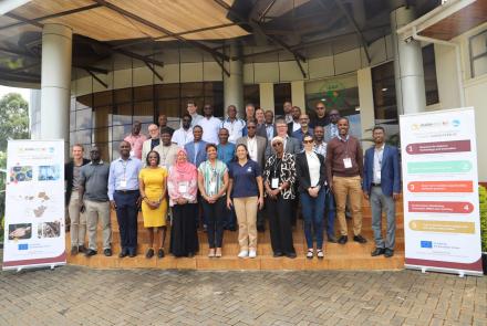 Delegates of the ACEWATER III (African Centres of Excellence in Water) project, pictured in Kenya. 