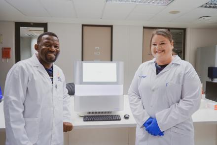 Prof Lamech and Dr Kitchin