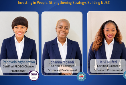 Pehovelo Nghaamwa, Johanna Mbandi and Helvi Mufeti