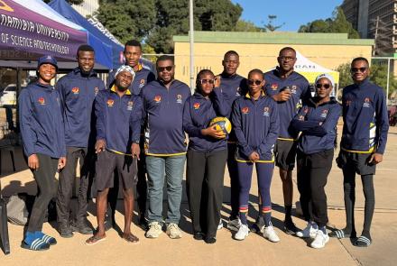 Group Photo of some members from the NUST Staff Sports and Social Association