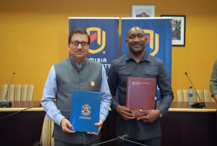 Prof Niti Nipun Sharma with Prof Frednard Gideon